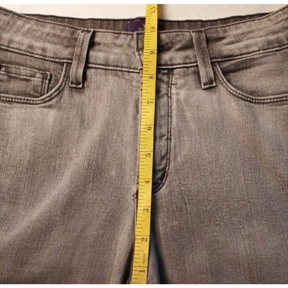 NYDJ Jeans Size 4 Super Skinny Mid Rise Gray Color Classic Stretch Casual - Picture 8 of 10